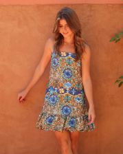 Vestido Maya (Estampado Azul)